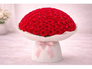 Buchet 85 Trandafiri rosii